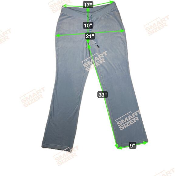 Juicy Couture Y2K OG Bling Logo Velour Track Pants Pastel Turquoise Size XL - Picture 3 of 14